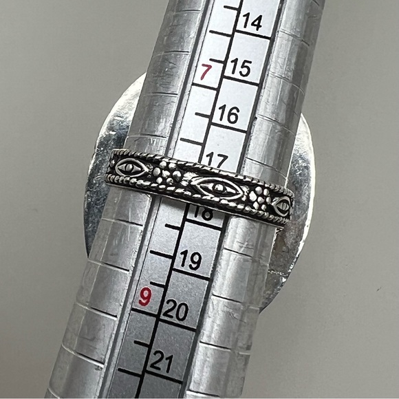 New Rainbow Solar Quartz Crystal Silver Overlay Ring Size 8 - Picture 3 of 4